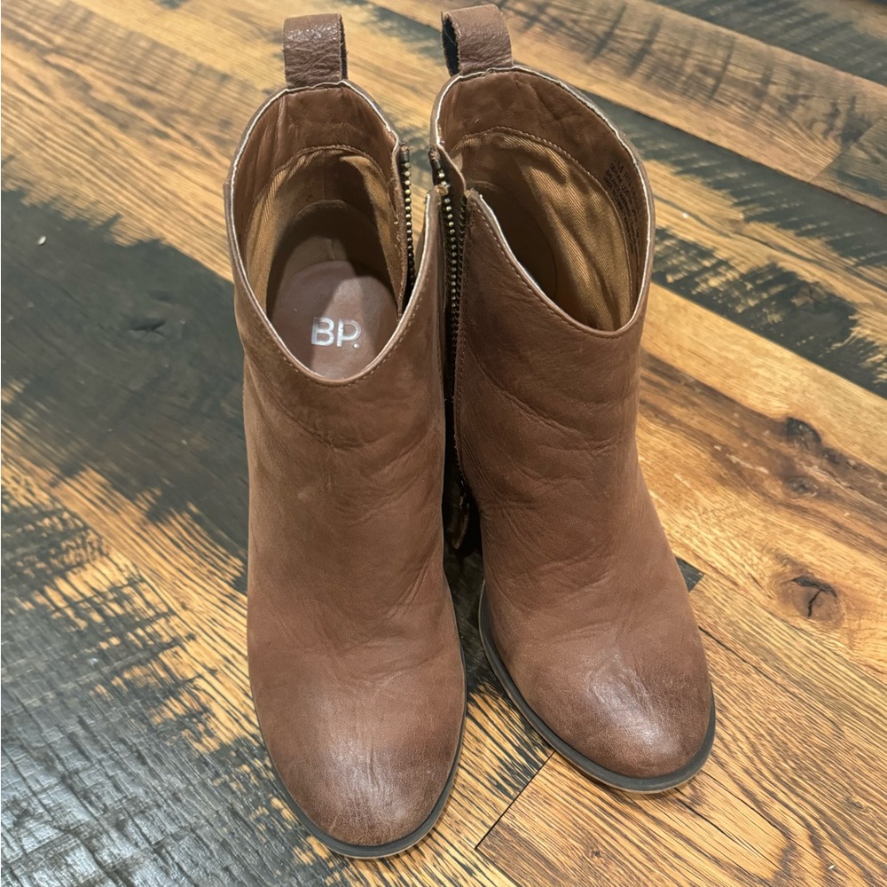 BP Women's Tan Ankle Booties